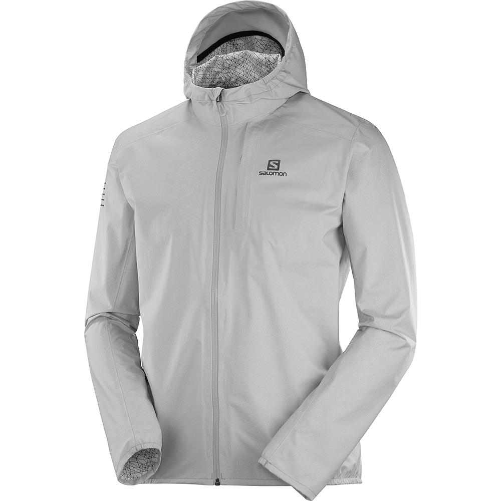 Salomon Singapore Mens Jackets - BONATTI WP JKT M Grey | 85190-LDTN